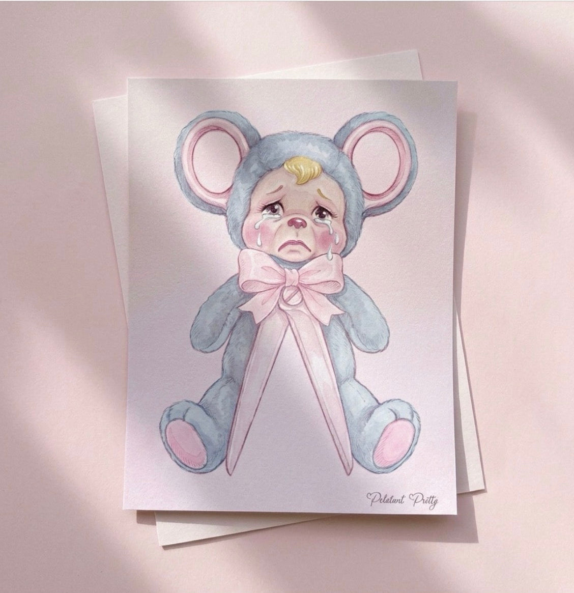 A4 Scissor Bear Print