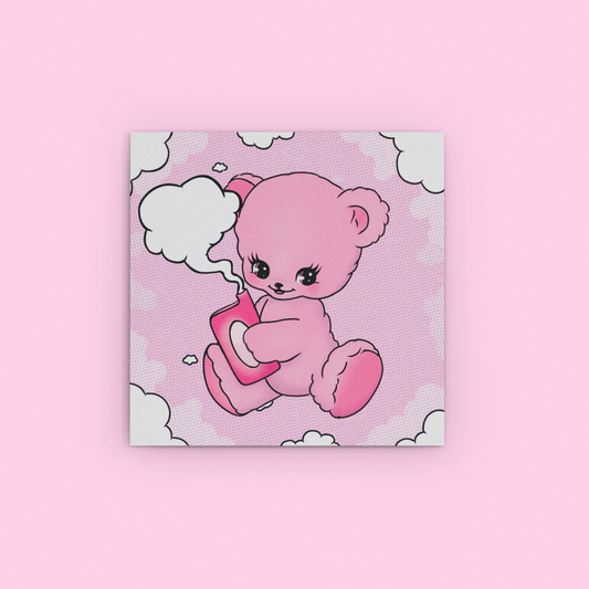 6x6 Vape Bear Print