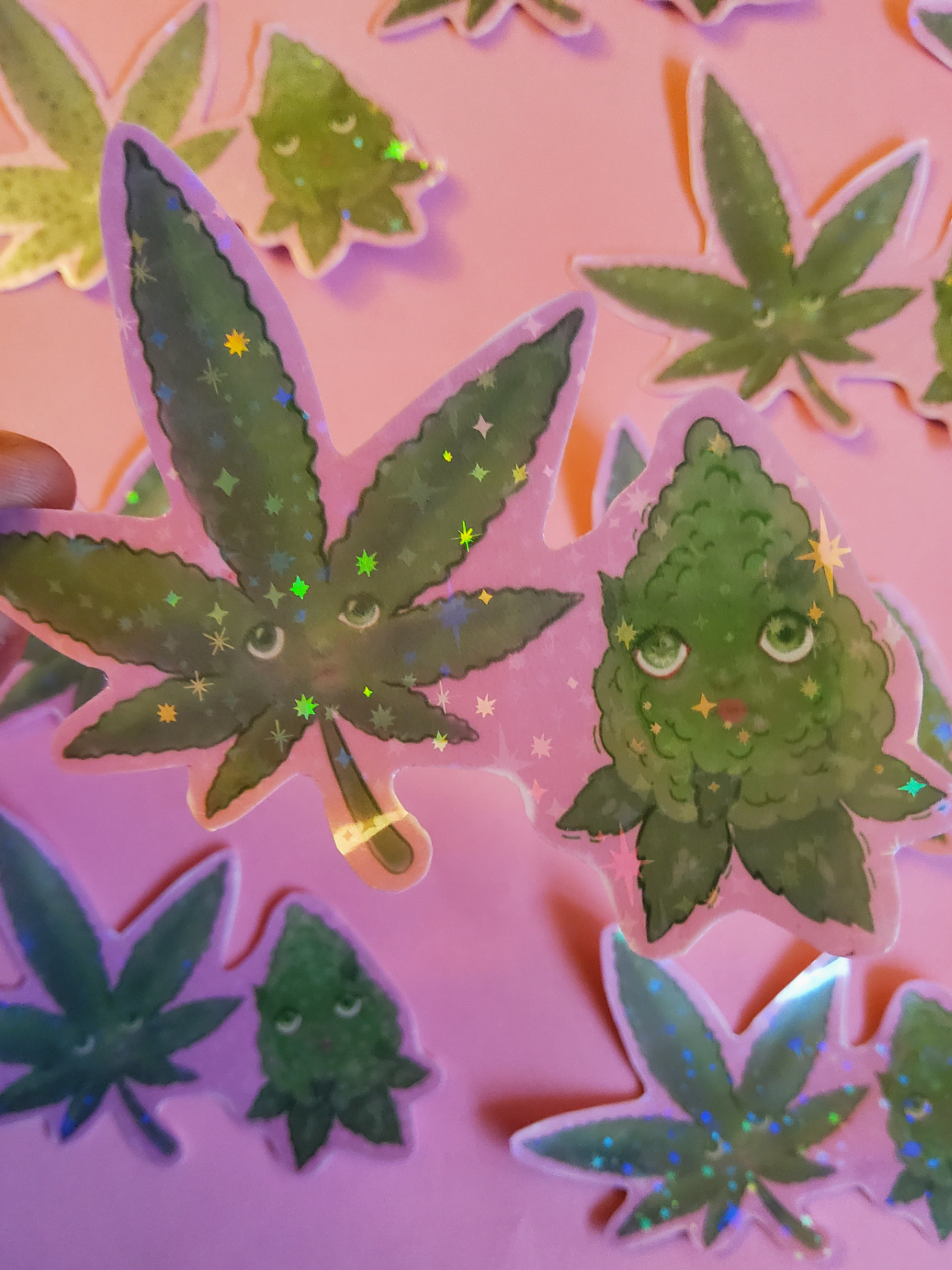 Weed Babes Glitter Sticker