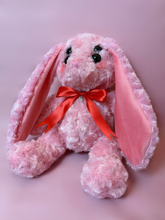 Pink Four Eyed Bunny Plush